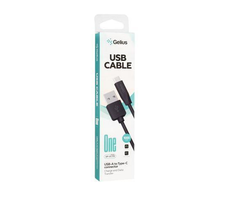 Кабель Gelius One Cable USB to Type-C GP-UC119 12W 1m Black, фото 3