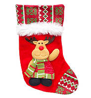 Рождественский носок для подарков "Оленёнок", размер - 32*21 см