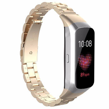 Ремінець Steel Strap для Samsung Galaxy Fit R370 Light Gold