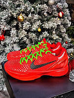 Eur39-48.5 NIKE KOBE 6 PROTRO REVERSE GRINCH PE мужские баскетбольные кроссовки красные