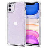 Чохол Spigen для iPhone 11 Liquid Crystal Glitter, Crystal Quartz (076CS27181), фото 3