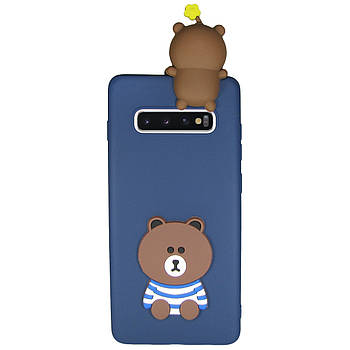 Чохол Cartoon 3D Case для Samsung G973 Galaxy S10 Ведмедик