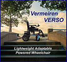 Легка адаптовна коляска з електроприводом VERMEIREN Verso 2 in 1 Lightweight Adaptable Powered Wheelchair