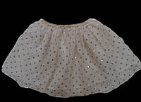 Карнавальная юбка женская фатиновая пачка белая с блестками размер М б/у