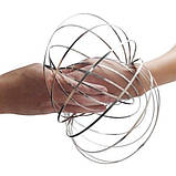 Антистрес іграшка Magic Ring, Кінетичні кільця, іграшка металева головоломка, фото 4