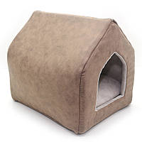 Домик для собак и котов Zoo-hunt Айсберг коричневый №2 41х52х47 см