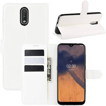 Чехол-книжка Litchie Wallet для Nokia 2.3 White