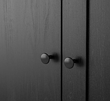 RAKKESTAD Шафа/3 двер., чорно-коричневий,117х176 см 704.537.62, фото 4