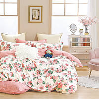 Комплект постельного белья Bella Villa сатин полуторный розовый (B-0314 Sn)