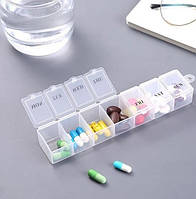 Таблетница Pill Box 1x7 белый