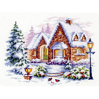 Набор для вышивания крестом Classic Design "Зимний домик"