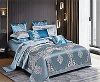 Комплект постельного белья Bella Villa Евро сатин жаккард с вышивкой (J-0083 Eu)