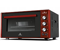 Електродуховка Castle CPE-50R Red, 1600W, 50 л, конвекція, подвійне термостійке скло, підсвітка, схований