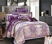 Комплект постельного белья Bella Villa Семейный сатин жаккард с вышивкой (J-0084 Fm)