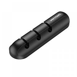 Органайзер тримач для кабелю Vention 3 Ports Desktop Cable Manager (на 3 дроти). Black