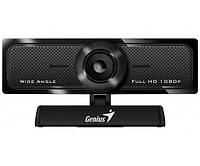 Веб-камера Genius WideCam F100 V2, Black, 1920x1080/30 fps, мікрофон, ручний фокус, кут об'єктива 120°, USB
