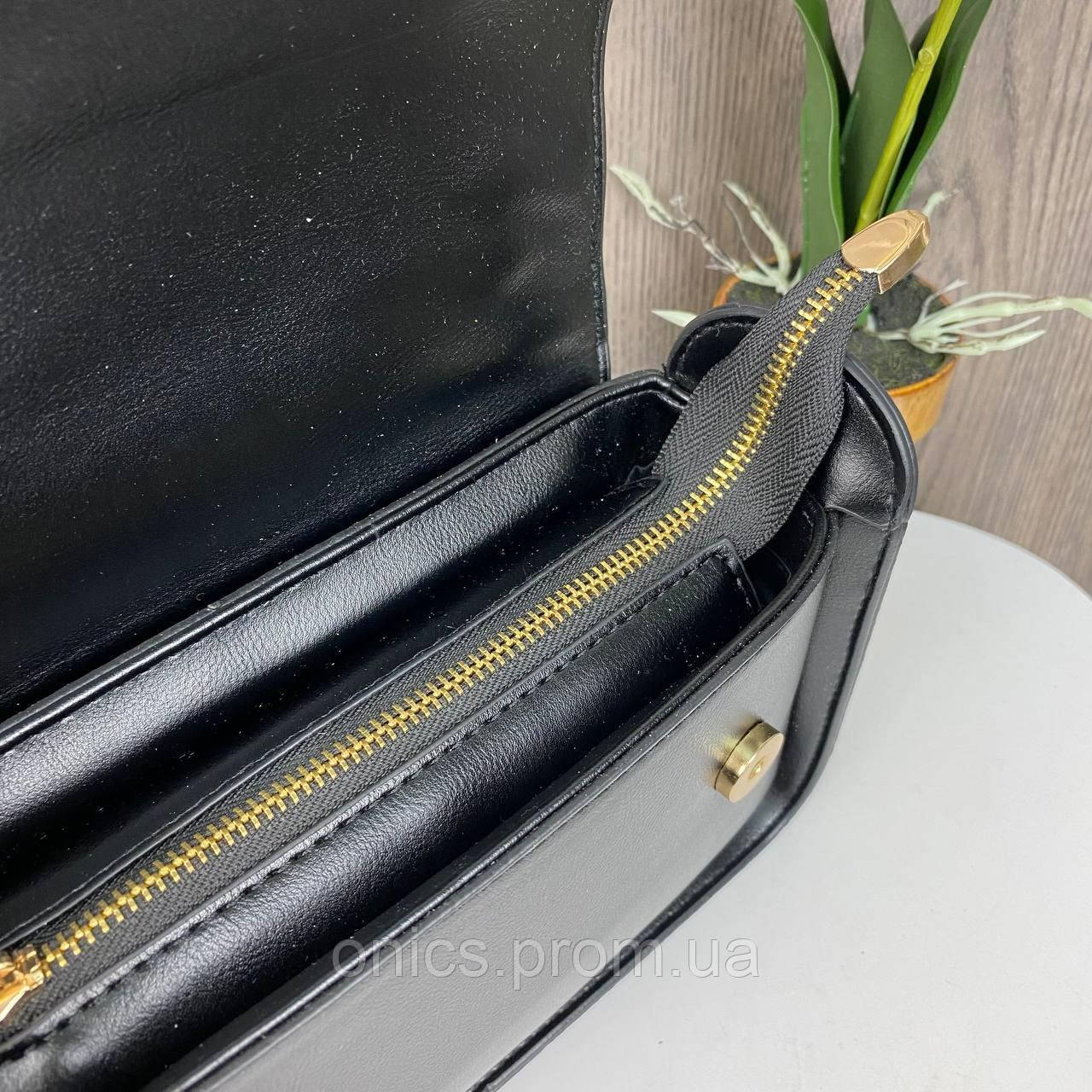 Женская мини сумка клатч с цепочкой, качественная сумочка на плечо хорошее качество - фото 5 - id-p1988615727