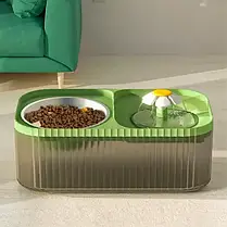 Автоматична Годівниця-Поїлка для Домашніх Тварин 2в1 LY-429, Фонтан-поїлка для Котів і Собак, фото 2