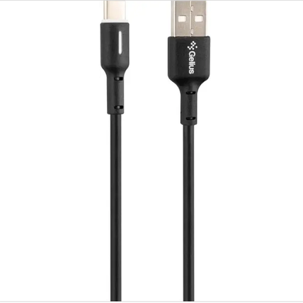 Кабель Gelius Lumin Lamp Type-C to Type-C GP-UC100 60W 1m Black, фото 1