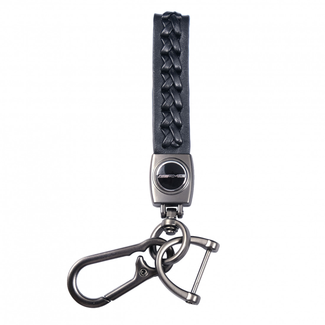 Брелок AMG на ключі чорний Carlife, фото 1