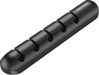 Органайзер тримач для кабелю Vention 5 Ports Desktop Cable Manager (на 5 дротів). Black