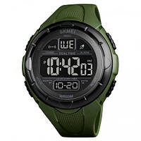 Часы наручные мужские SKMEI 1656GN ARMY GREEN, часы наручные электронные тактические. Цвет: зеленый FT