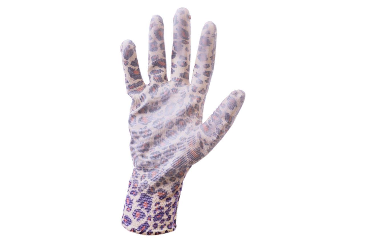 Перчатки Сила - с латексным покрытием 8" леопард 12 шт. - фото 2 - id-p2046307395