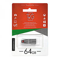 Накопитель USB Flash Drive T&G 64gb Chrome 115 Цвет Стальной
