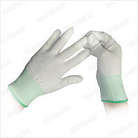 Антистатические перчатки Top PU Coated Nylon Gloves L белые