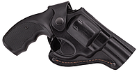 Кобура для Револьвера 3" поясная, на пояс формованная (кожаная, черная) SAG