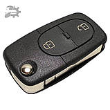 Викидний ключ корпус A3 Audi 2 кнопки CR1616 CR1620 4D0837231R AU19, фото 2