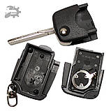 Викидний ключ корпус A3 Audi 2 кнопки CR1616 CR1620 4D0837231R AU19, фото 5