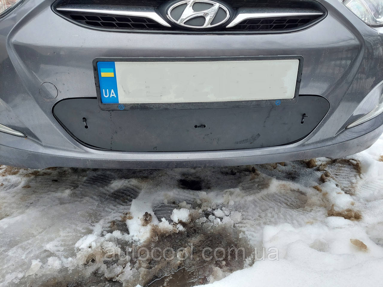 Зимова заглушка решітки бампера для Peugeot 307 дорестайлінг, фото 1