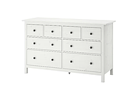 HEMNES Комод, 8 ящиков, белая морилка, 160х96 см 102.392.80