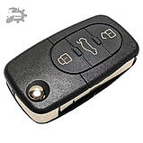 Викидний ключ корпус A3 Audi 3 кнопки CR1616 CR1620 4D0837231A 4D0837231N, фото 2