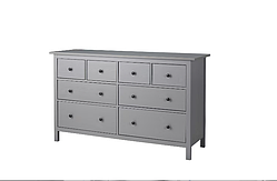 HEMNES Комод, 8 ящиків, біла морилка,160х96 см 102.392.80