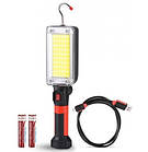 Ліхтар WORKLIGHT ZJ-8859-COB-2, ЗУ Type-C, 2x18650, 3 магніти, прищіпка, гак, фото 3