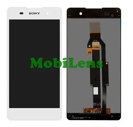 Sony F3311, Xperia E5, F3313 Дисплей + тачскрин (модуль) білий, фото 1