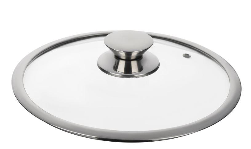 Кришка Ardesto Gemini 24 см, скло, нержавіюча сталь AR0724G