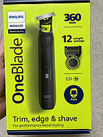 Мужская электробритва Philips Norelco OneBlade Pro Face Shaver 360 Blade Facial Styling QP6531/70 Оригинал США