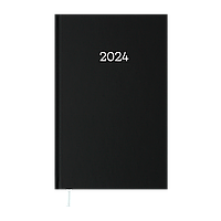 Щоденник датований кишеньковий Buromax 2024 Monochrome ф.A6 чорний (BM.2564-01)