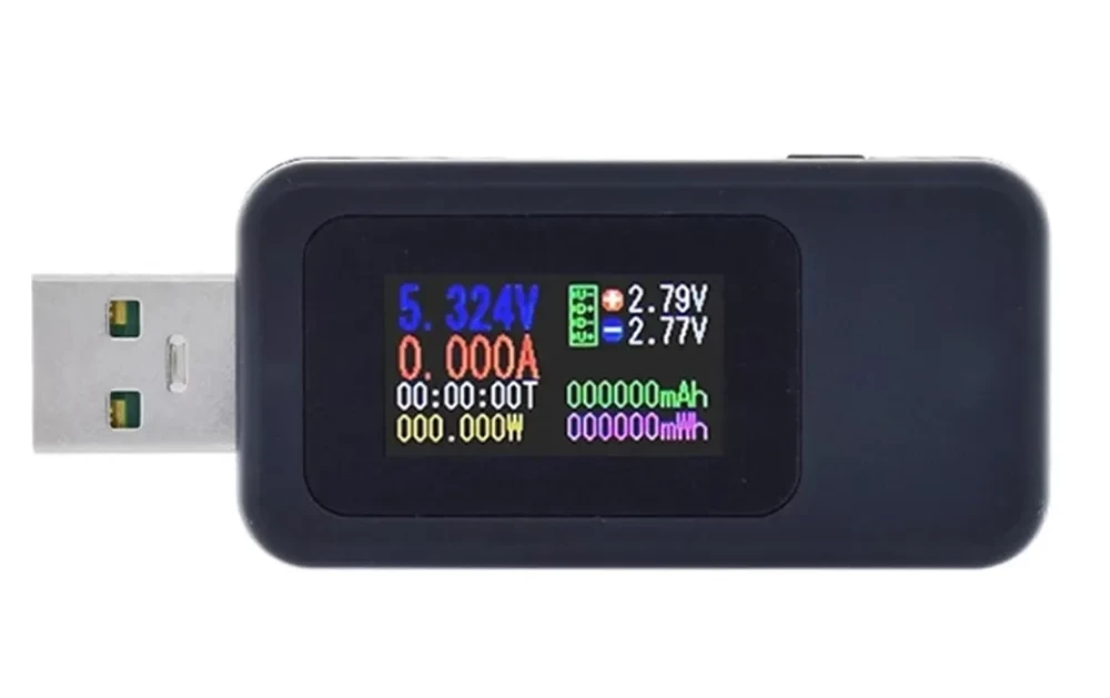 KWS-MX18 Цифровий USB тестер вольтметр - амперметр ватметр. Діапазон виміру 0-30В 5А