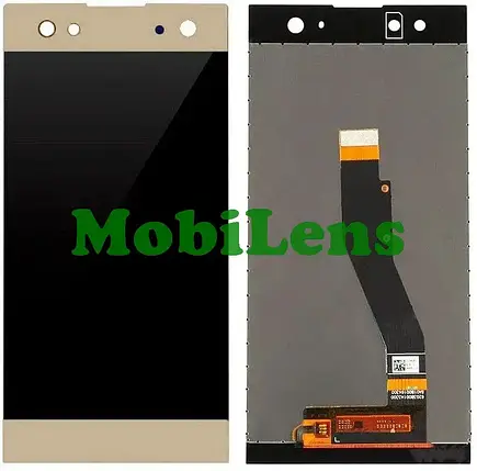 Sony H4213, Xperia XA2 Ultra, H4233, H3213, H3223 Дисплей + тачскрин (модуль) золотистий Original *PRC, фото 1