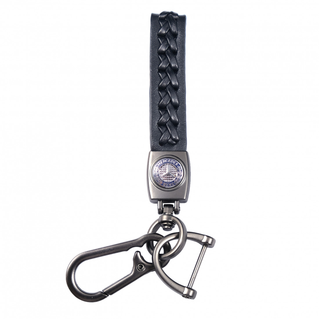 Брелок Mercedes на ключі чорний Carlife, фото 1