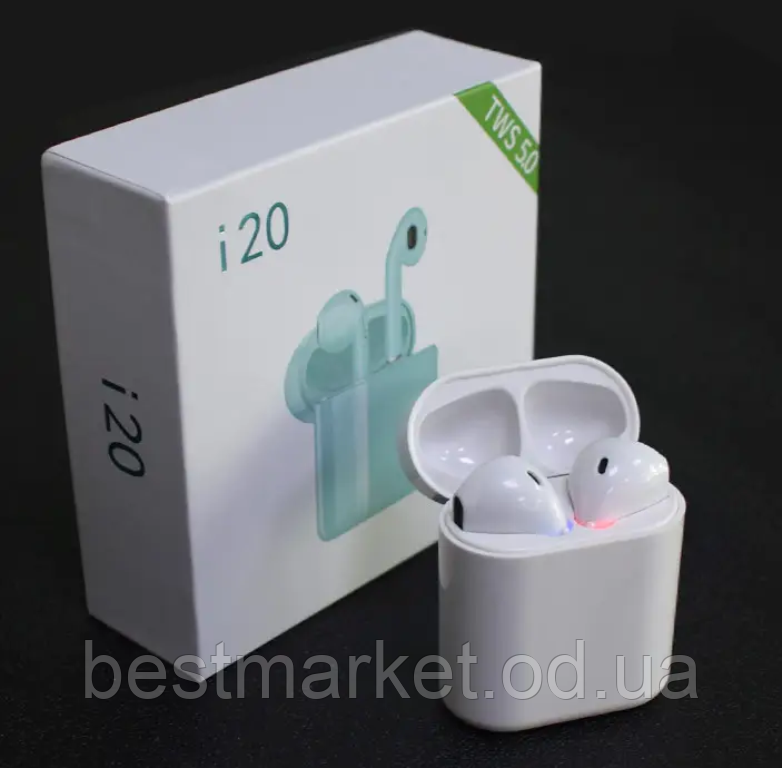 Бездротові Bluetooth Навушники в Кейсі i20 TWS