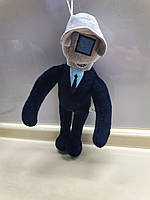 Мягкая игрушка Агент Камера в галстуке персонаж Скибиди-туалет
