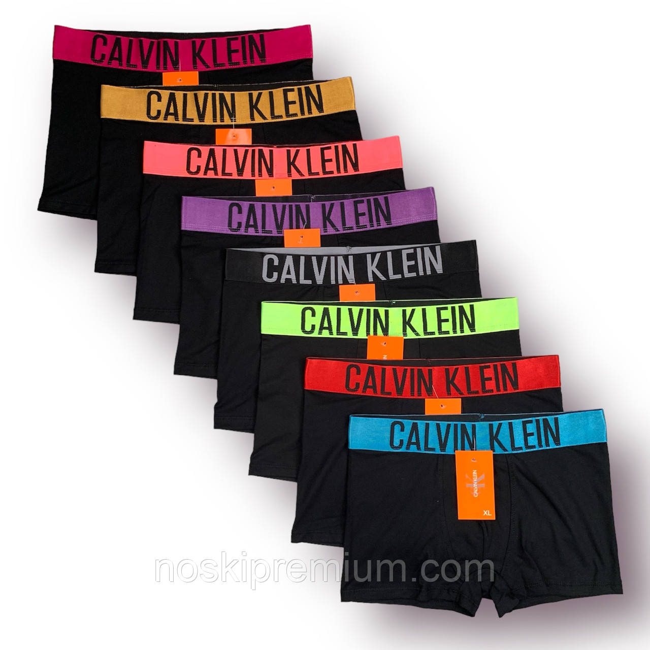 Труси чоловічі боксери бавовна Calvin Klein 18, асорті чорні, розмір 3XL (52-54), 013080