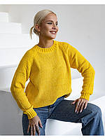 Жіночий теплий зимовий м'який велюровий светр