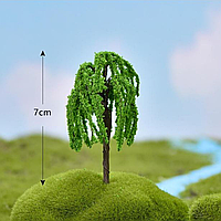 Декоративные деревья маленькие от 6см до 7см для флорариума, мини-сада, минкроланшафта, диорам, моделизма Ива