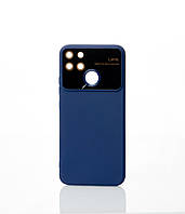 Чехол Realme Narzo 50A с защитой камеры темно-синый (реалми нарзо 50а)